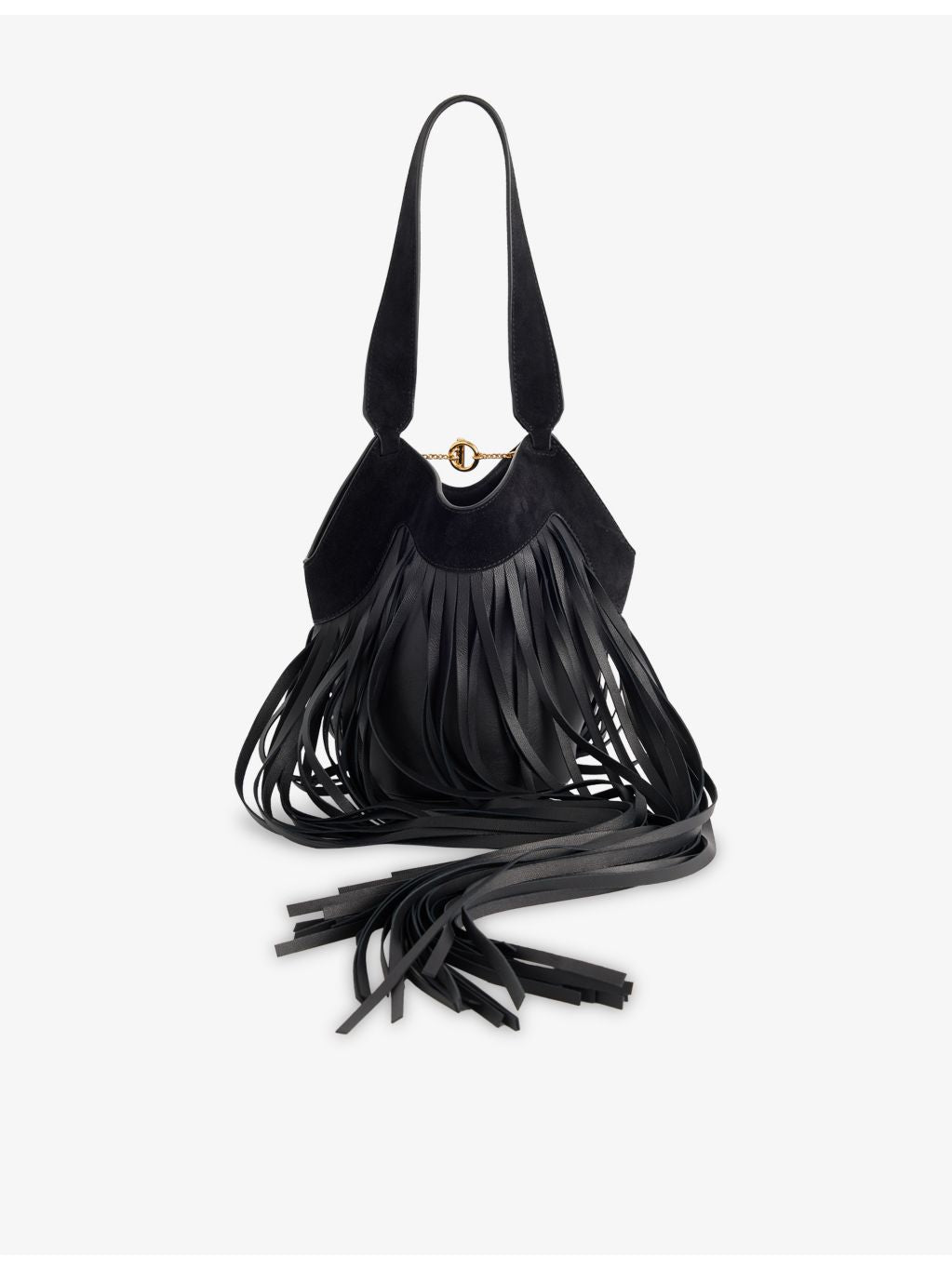 KHAITE Nano Lotus fringe leather tote bag, UK version