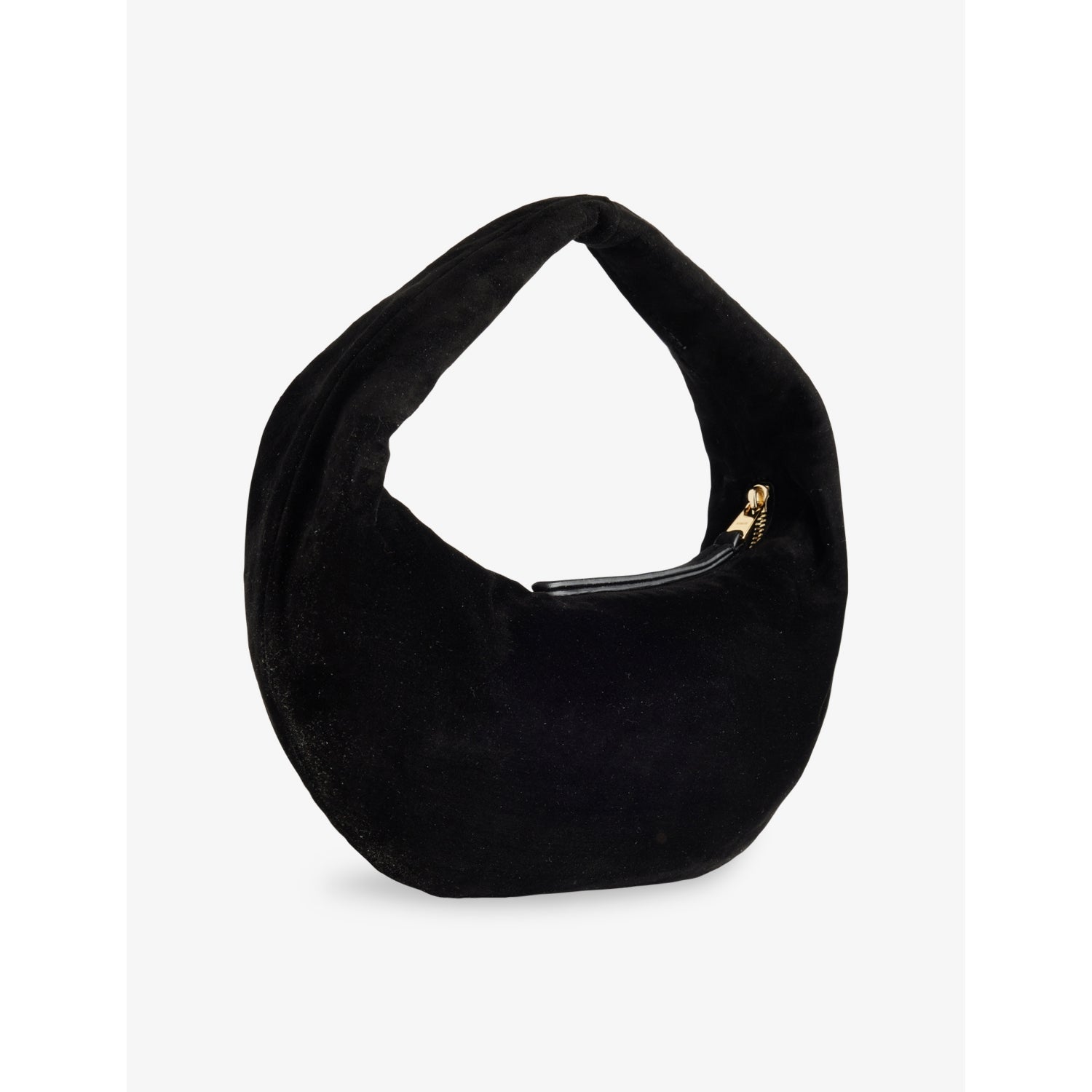 KHAITE Olivia mini suede hobo bag with single handle, UK version