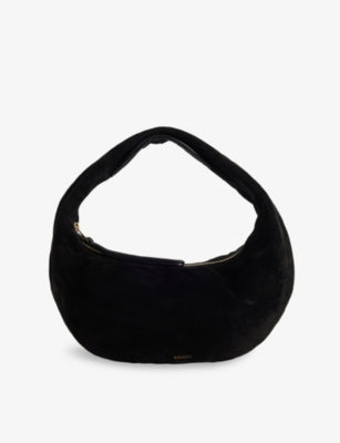 KHAITE Olivia mini suede hobo bag with single handle, UK version