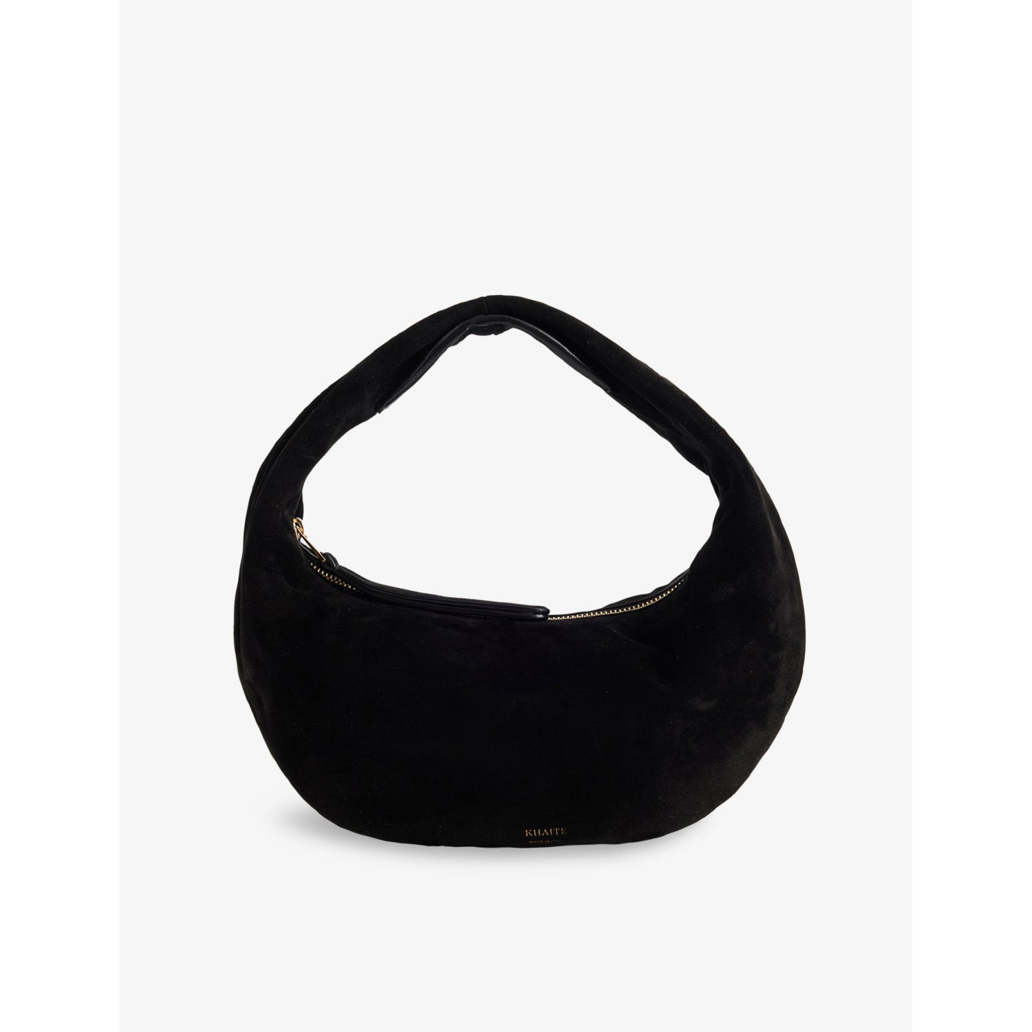 Olivia Mini Suede Hobo - BLACK