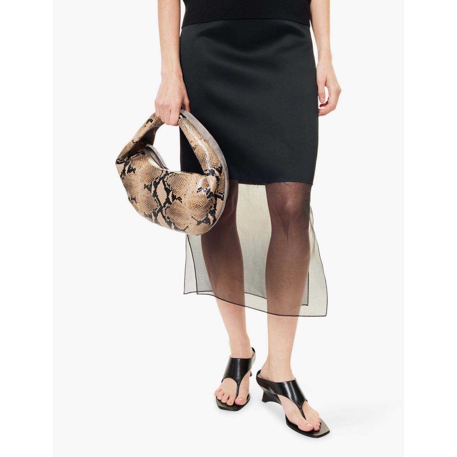 KHAITE Olivia medium leather hobo bag - British product