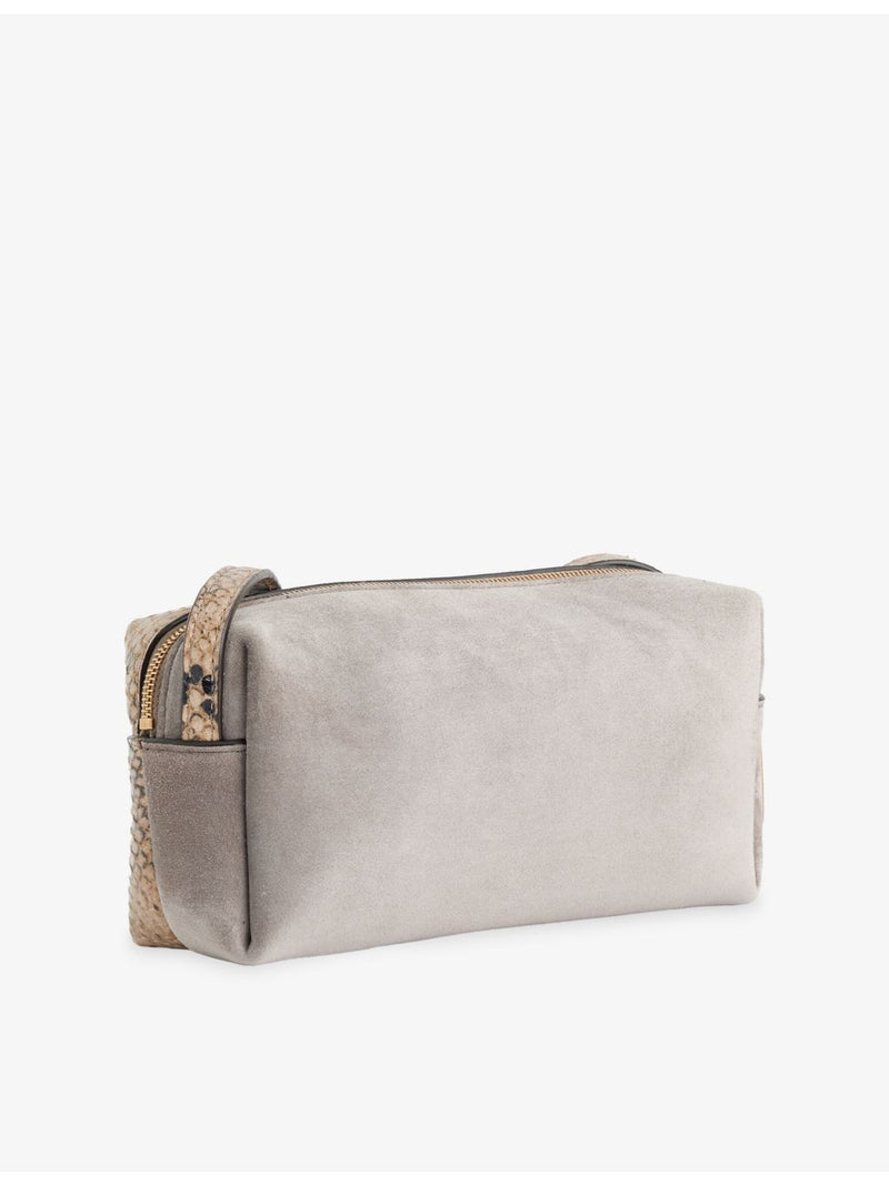 KHAITE Kye mini leather crossbody bag with python print - British product