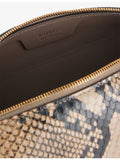 KHAITE Kye mini leather crossbody bag with python print - British product