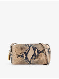 KHAITE Kye mini leather crossbody bag with python print - British product