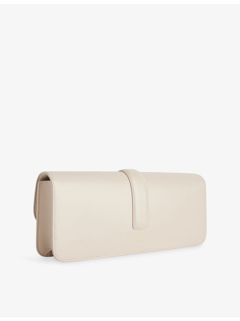 KHAITE Blake leather clutch with front hardware clasp (British brand)