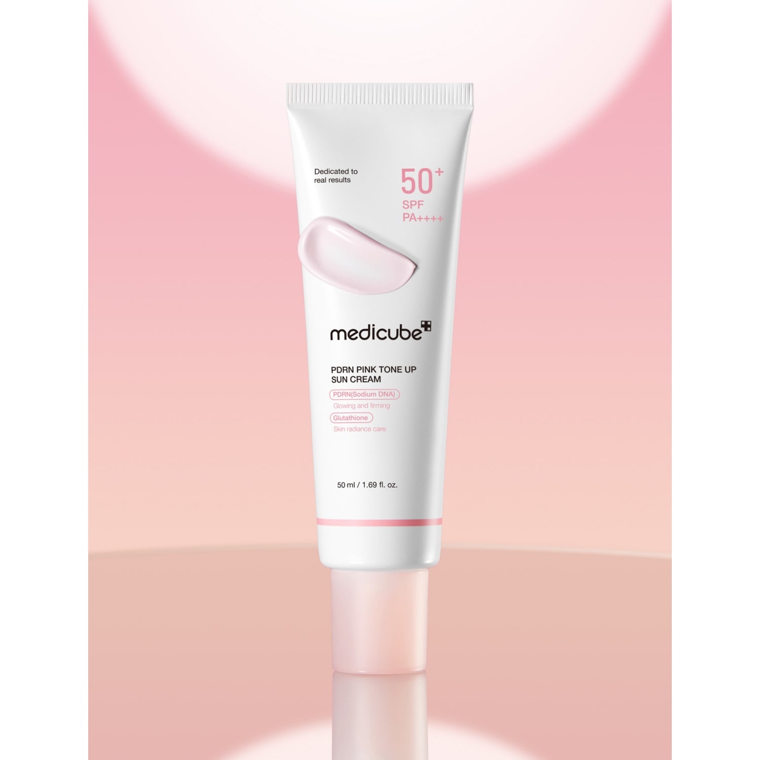 Medicube PDRN Pink Tone Up Sun Cream 50ml, imported from the UK