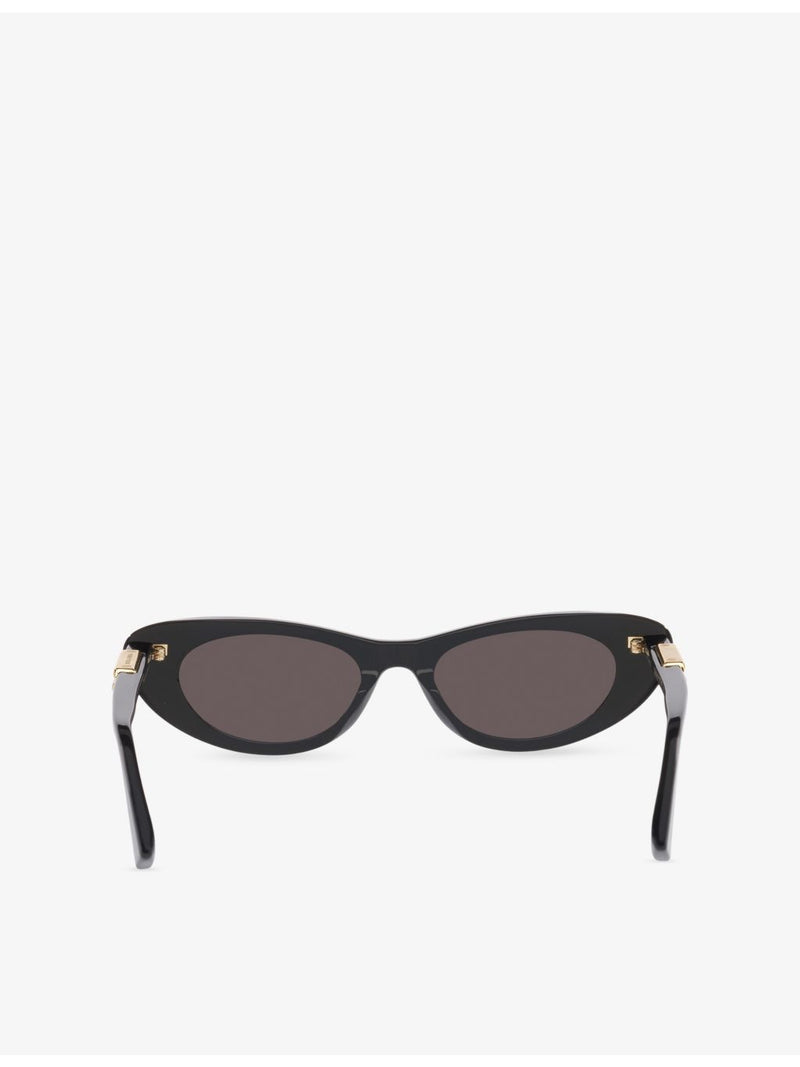 Bottega Veneta cat-eye acetate sunglasses with gold-tone hardware, UK version