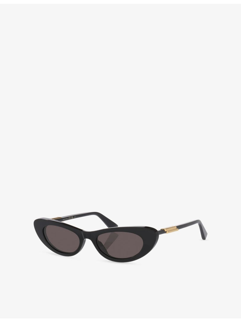 Bottega Veneta cat-eye acetate sunglasses with gold-tone hardware, UK version