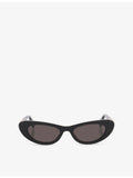 Bottega Veneta cat-eye acetate sunglasses with gold-tone hardware, UK version