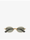 Bottega Veneta round-frame metal sunglasses BV1470S, UK version