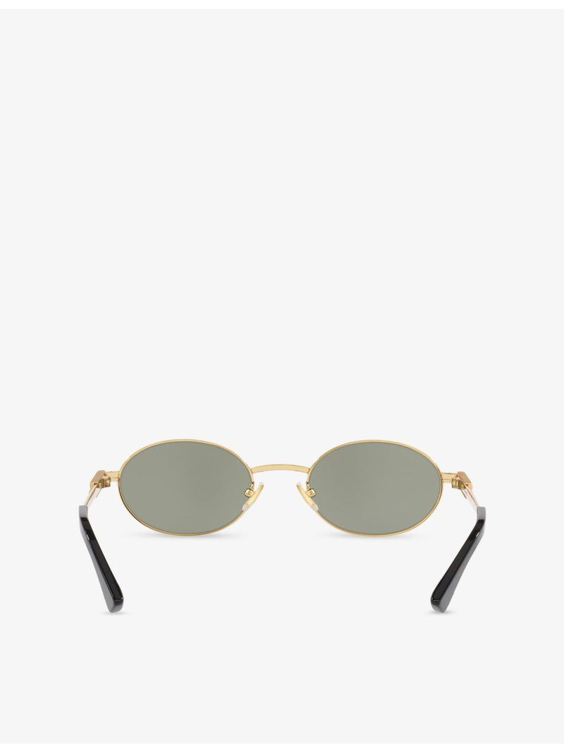 Bottega Veneta round-frame metal sunglasses BV1470S, UK version