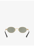 Bottega Veneta round-frame metal sunglasses BV1470S, UK version