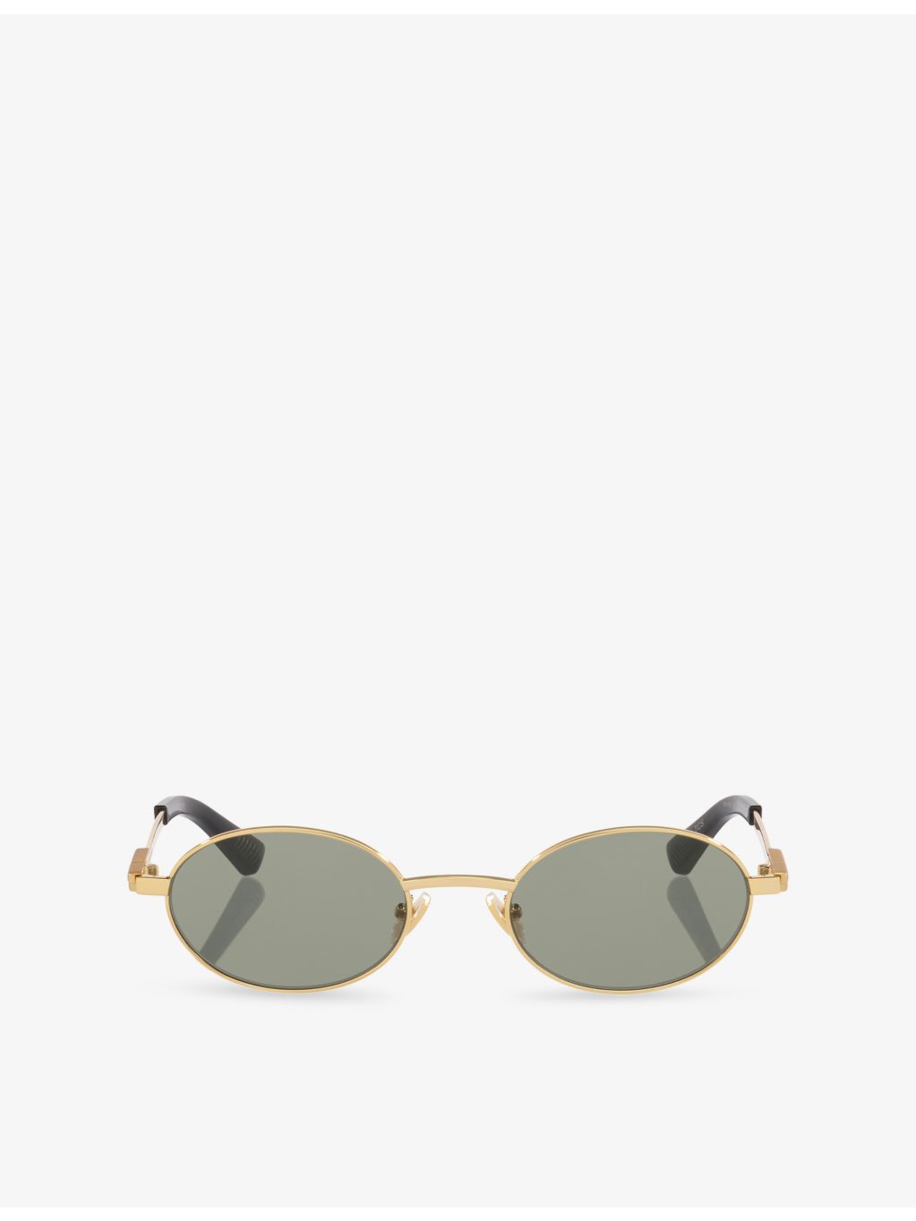 Bottega Veneta round-frame metal sunglasses BV1470S, UK version