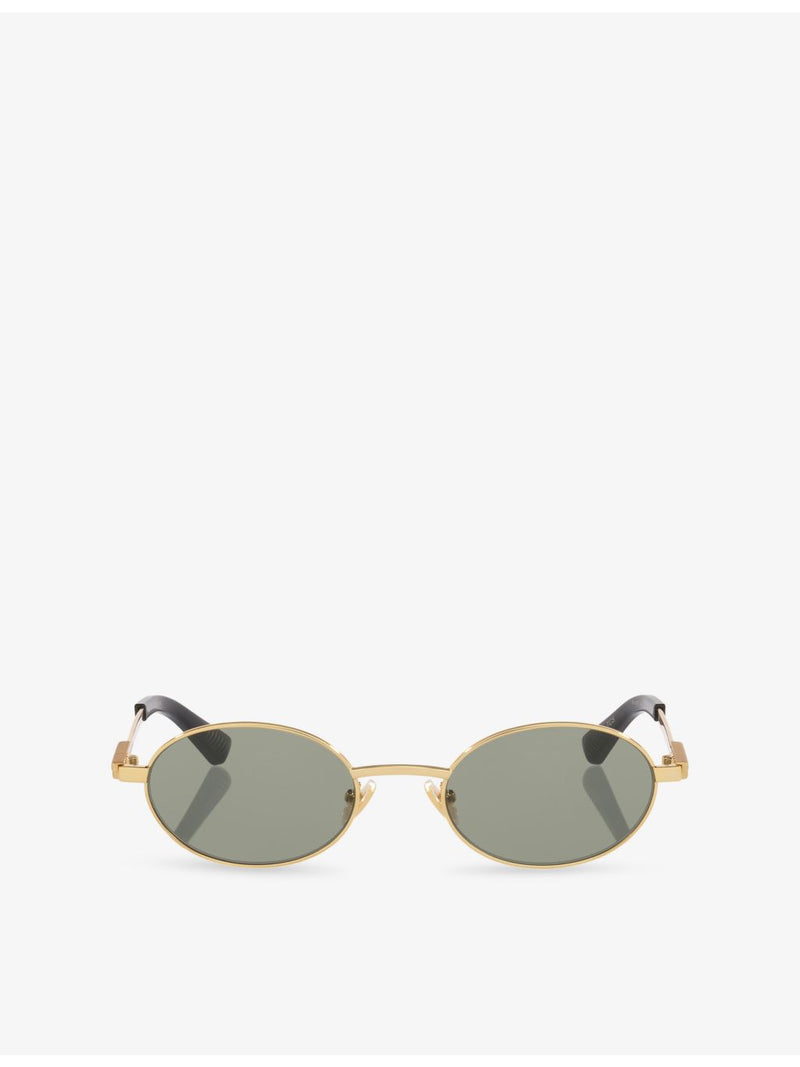 Bottega Veneta round-frame metal sunglasses BV1470S, UK version