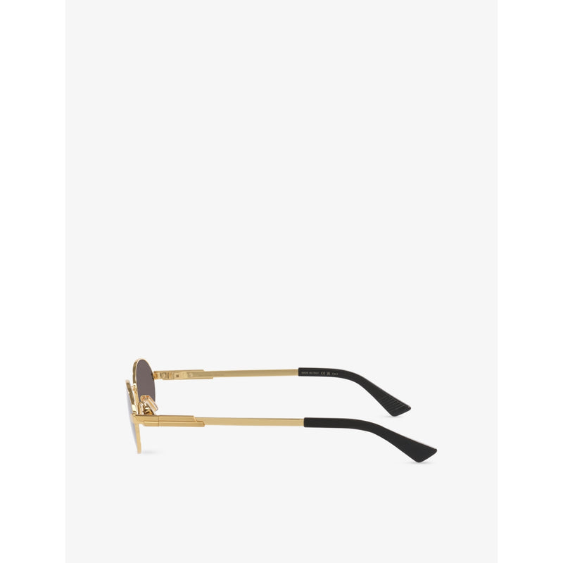 Bottega Veneta BV1470S round-frame metal sunglasses 52mm, UK version