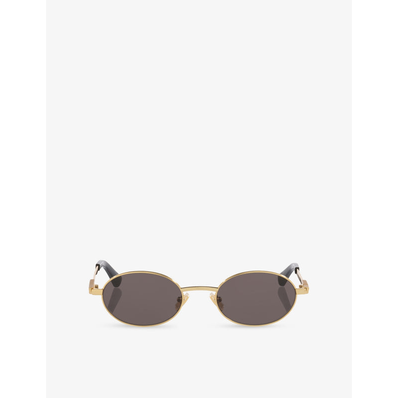 Bottega Veneta BV1470S round-frame metal sunglasses 52mm, UK version