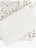 Alaïa Mina 20 laser-cut leather handbag - British product