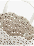 Alaïa Mina 20 laser-cut leather handbag - British product