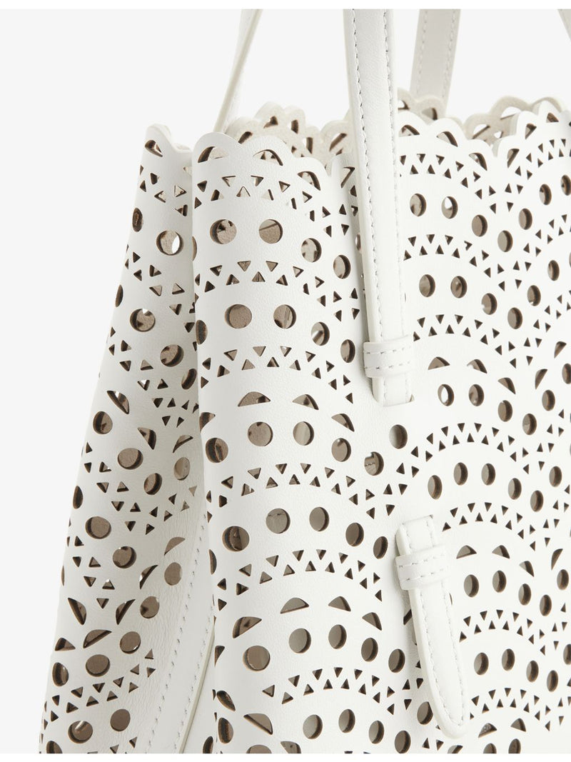 Alaïa Mina 20 laser-cut leather handbag - British product