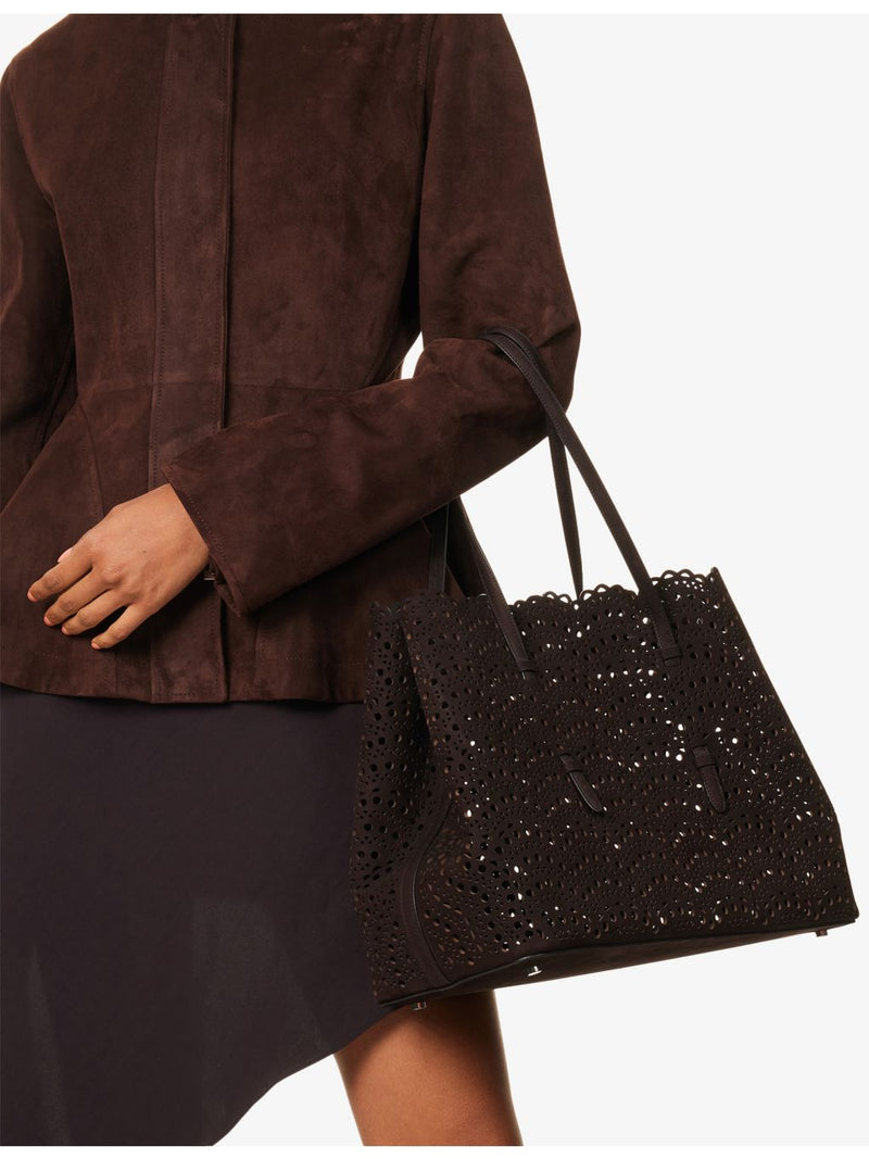 Alaia Mina 37 suede handbag, UK version