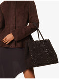 Alaia Mina 37 suede handbag, UK version