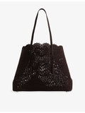 Alaia Mina 37 suede handbag, UK version
