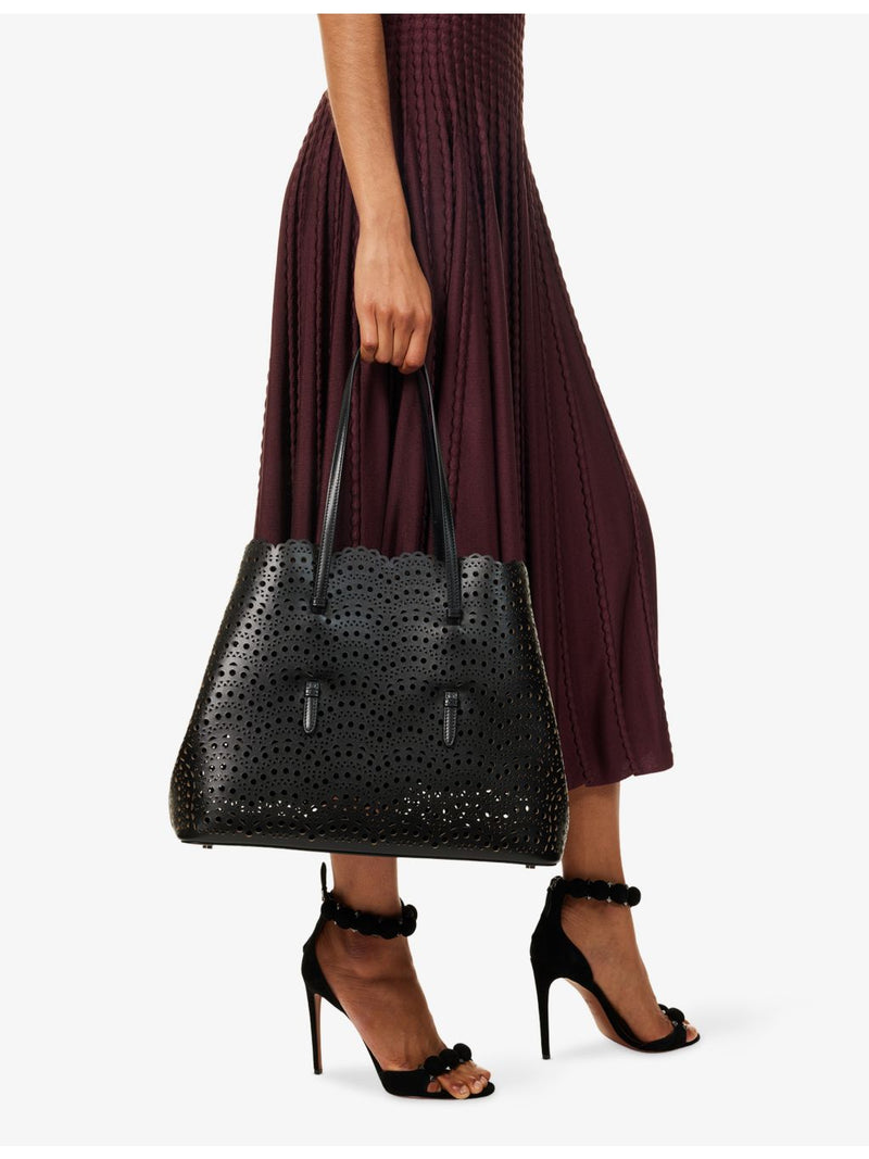 Alaïa Mina 37 leather shoulder bag - British product