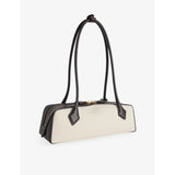 Alaïa Le Teckel medium leather and canvas shoulder bag (British brand)