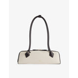 Alaïa Le Teckel medium leather and canvas shoulder bag (British brand)