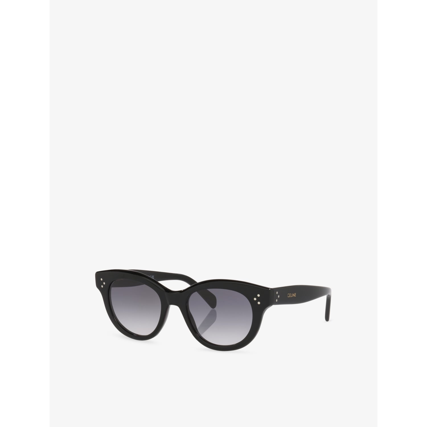 Celine round-frame acetate sunglasses with tinted lenses, UK version