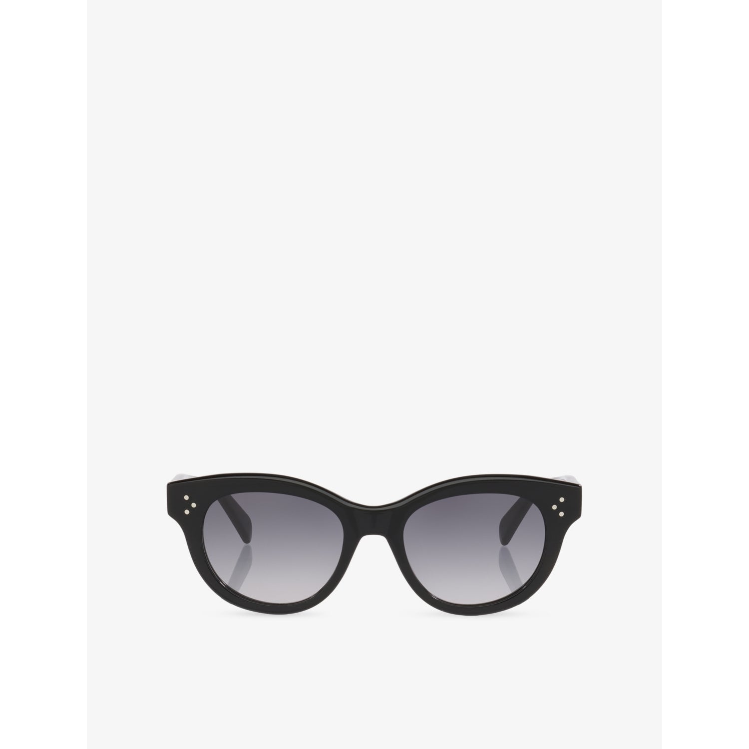 Celine round-frame acetate sunglasses with tinted lenses, UK version