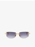 Dita rectangle metal sunglasses D4000529 (British brand)