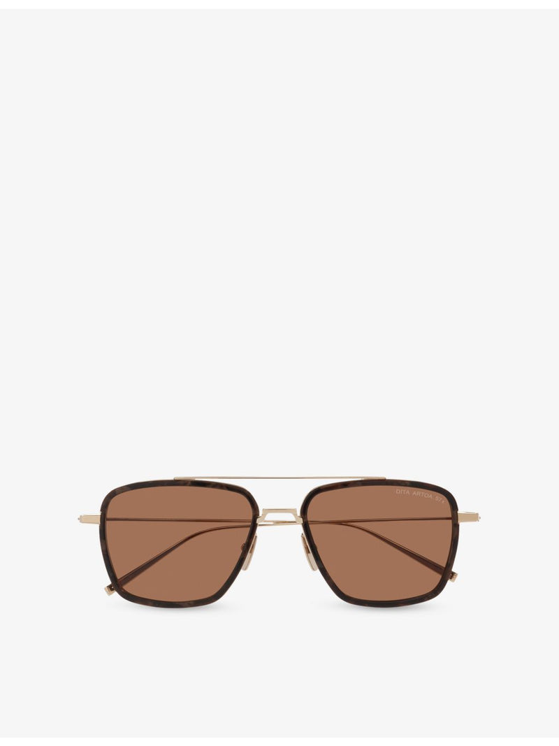 Dita square-frame metal sunglasses D4000530 (British brand)