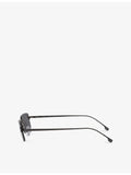 Fendi FE4172US rectangle-frame metal sunglasses, UK version