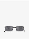 Fendi FE4172US rectangle-frame metal sunglasses, UK version