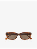 Fendi cat-eye acetate sunglasses with tortoiseshell finish (British brand)