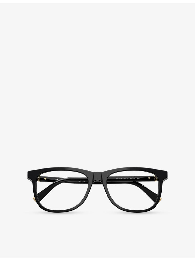 Miu Miu square-frame acetate eyeglasses MU 01WV (British brand)