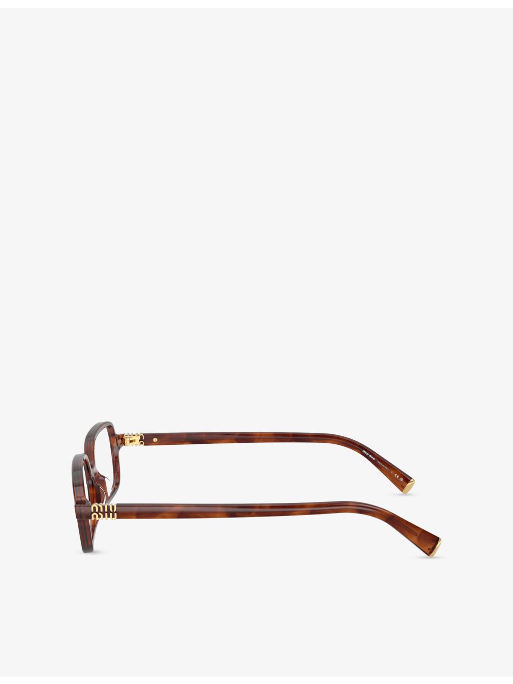 Miu Miu MU 01YV rectangle acetate eyeglasses (British brand)