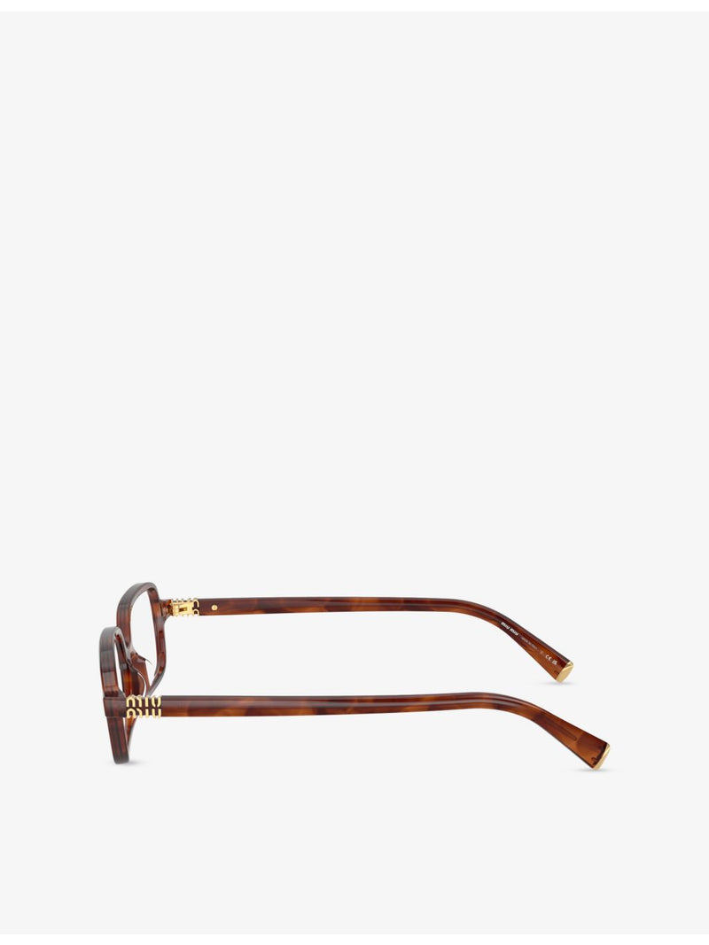 Miu Miu MU 01YV rectangle acetate eyeglasses (British brand)