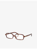 Miu Miu MU 01YV rectangle acetate eyeglasses (British brand)
