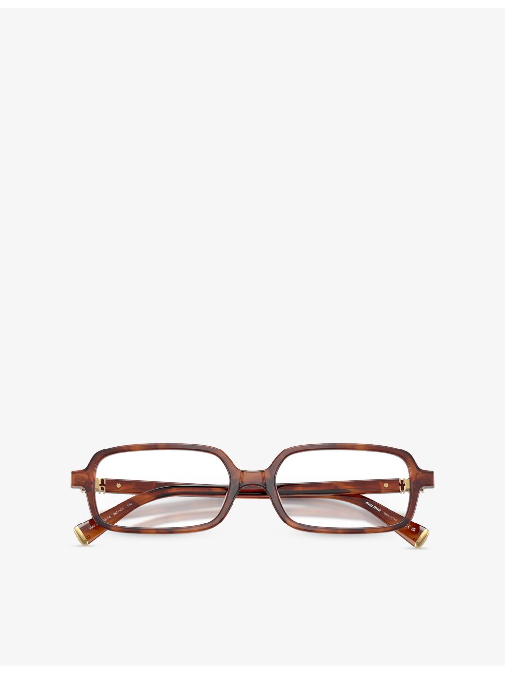 Miu Miu MU 01YV rectangle acetate eyeglasses (British brand)
