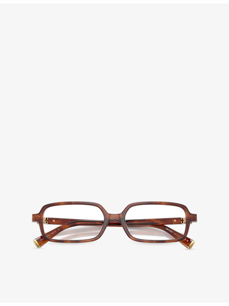 Miu Miu MU 01YV rectangle acetate eyeglasses (British brand)