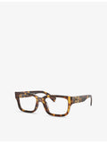 Miu Miu square-frame acetate eyeglasses tortoiseshell, UK version