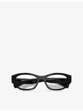 Miu Miu MU 03WV acetate eyeglasses with irregular frame (British brand)