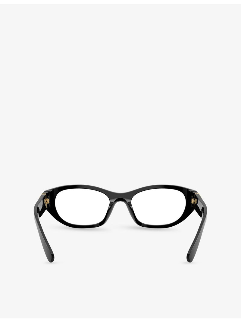 Miu Miu MU 03WV acetate eyeglasses with irregular frame (British brand)