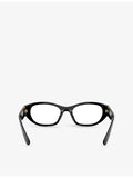 Miu Miu MU 03WV acetate eyeglasses with irregular frame (British brand)