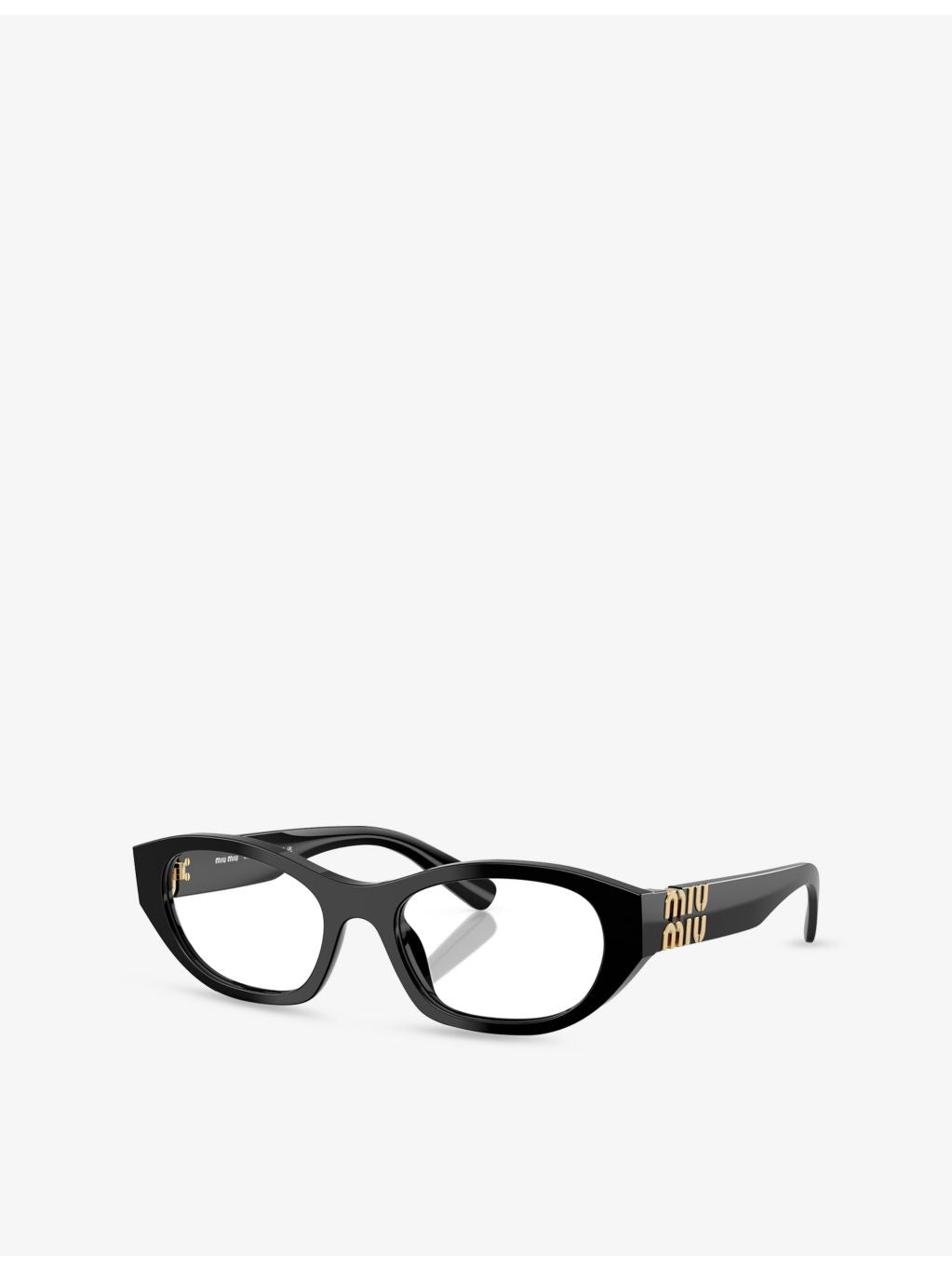 Miu Miu MU 03WV acetate eyeglasses with irregular frame (British brand)