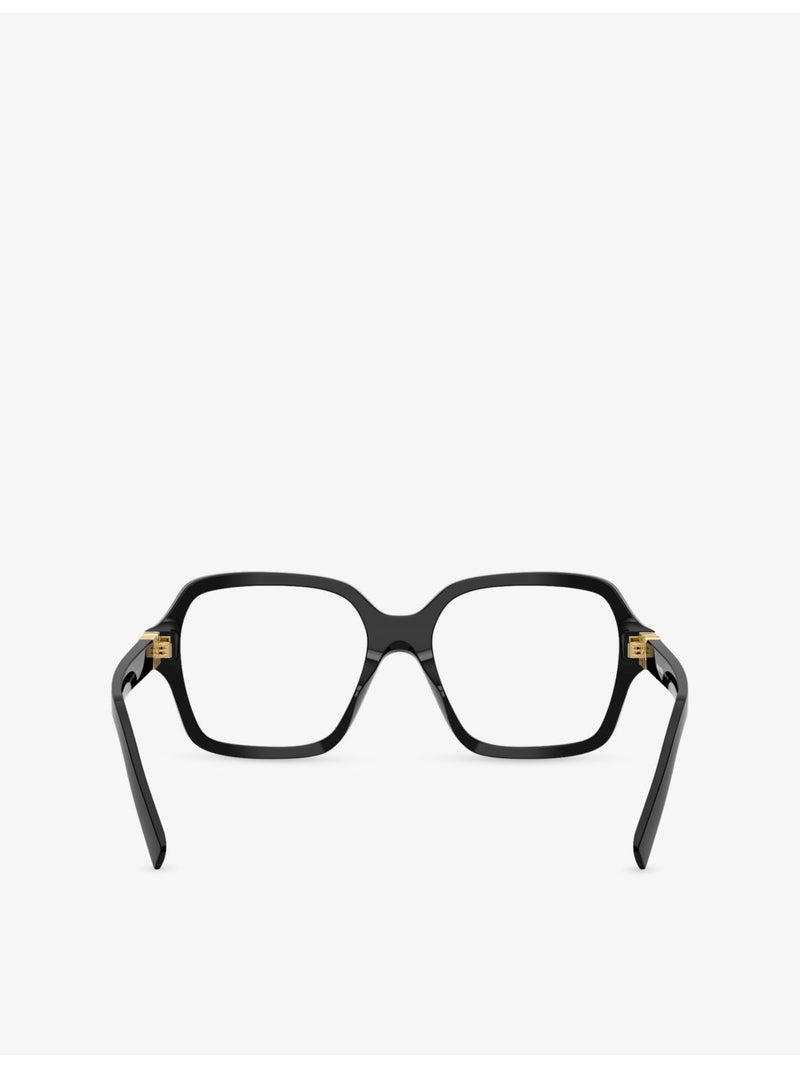 Miu Miu square-frame acetate eyeglasses MU 03YV, imported from the UK