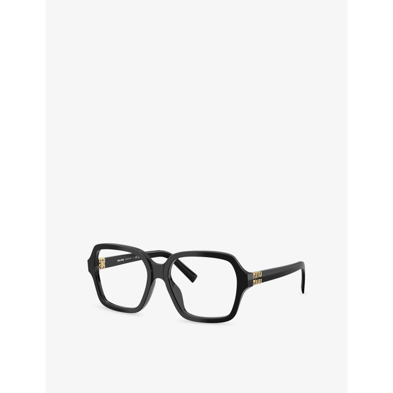 Miu Miu square-frame acetate eyeglasses MU 03YV, imported from the UK