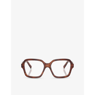 selfridges Miu Miu MU 03YV Square-Frame Acetate Eyeglasses- Buy online at McGrocer